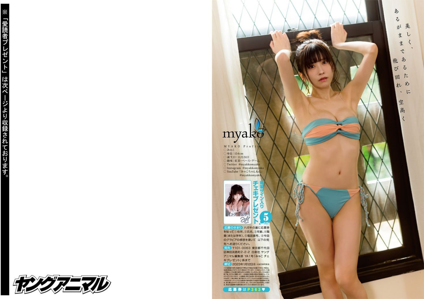Young Animal 日本美女模特图片写真 2023 No.01 Enako えなこ myako みゃこ (12)