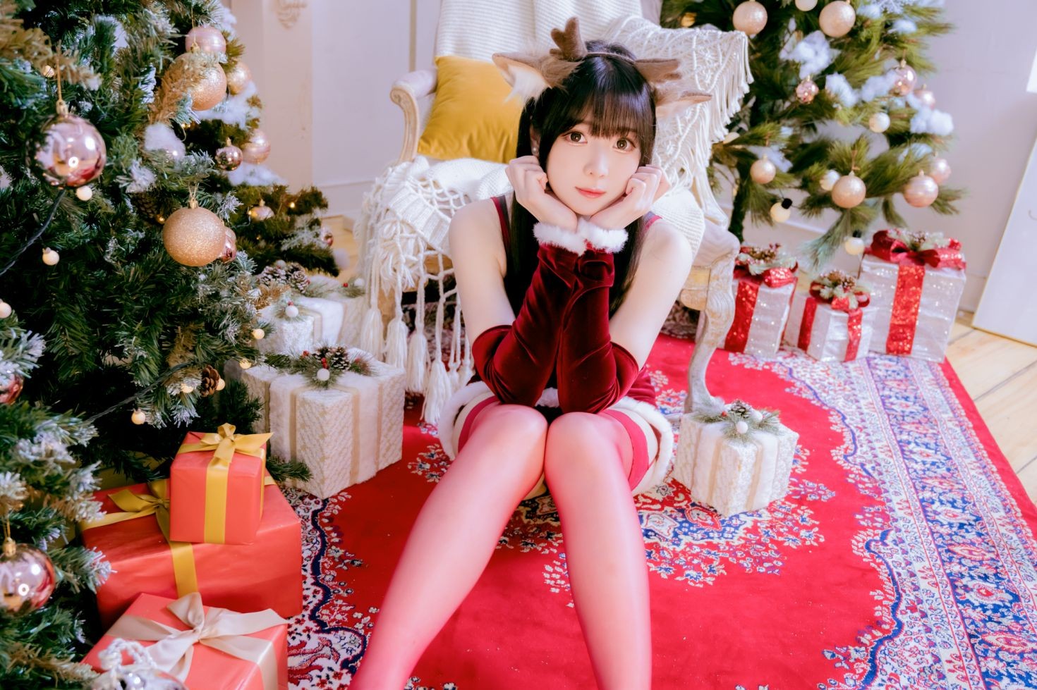 美女动漫博主霜月shimo性感Cosplay写真メリークリスマス (6)