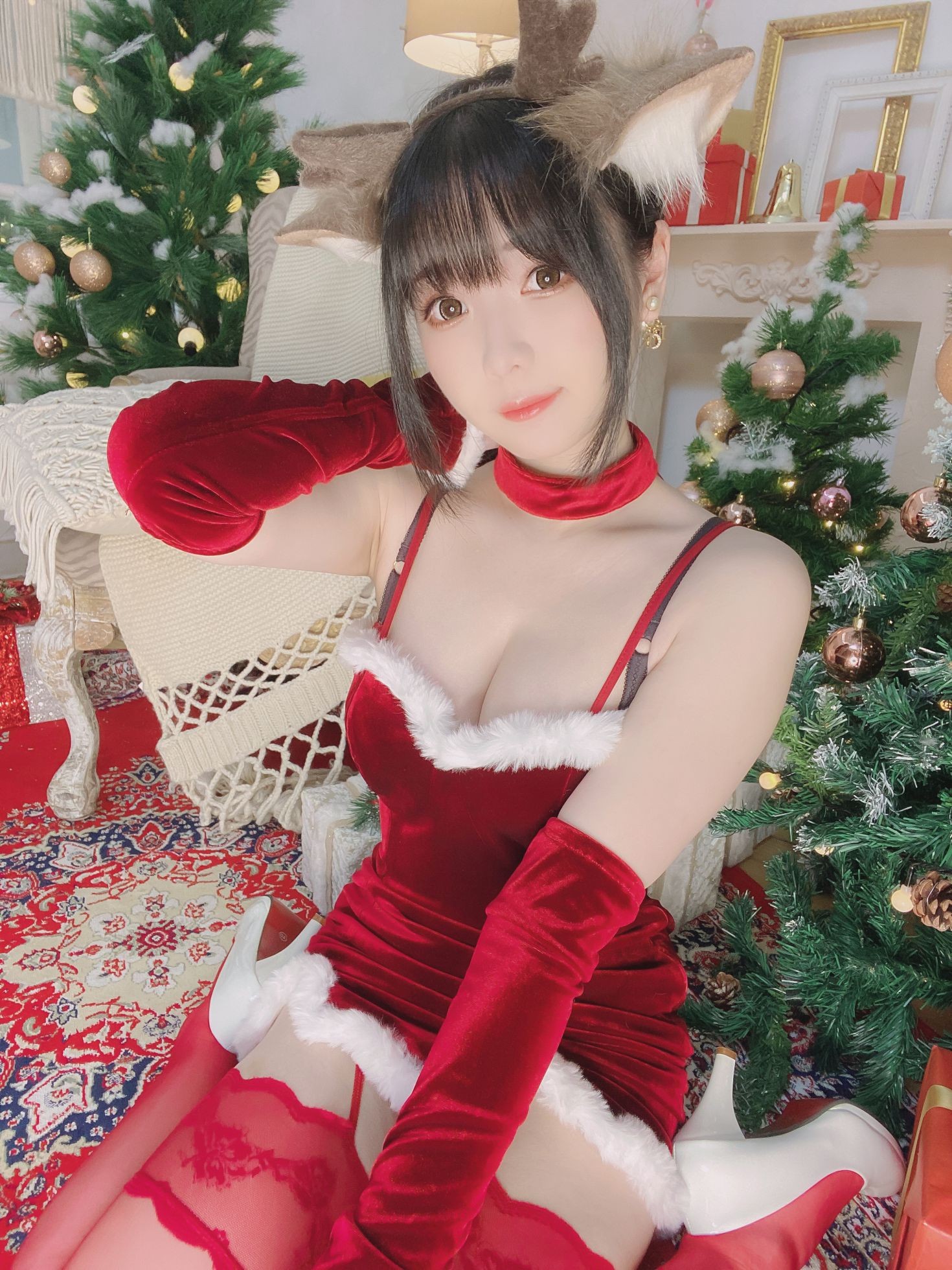 美女动漫博主霜月shimo性感Cosplay写真メリークリスマス (11)
