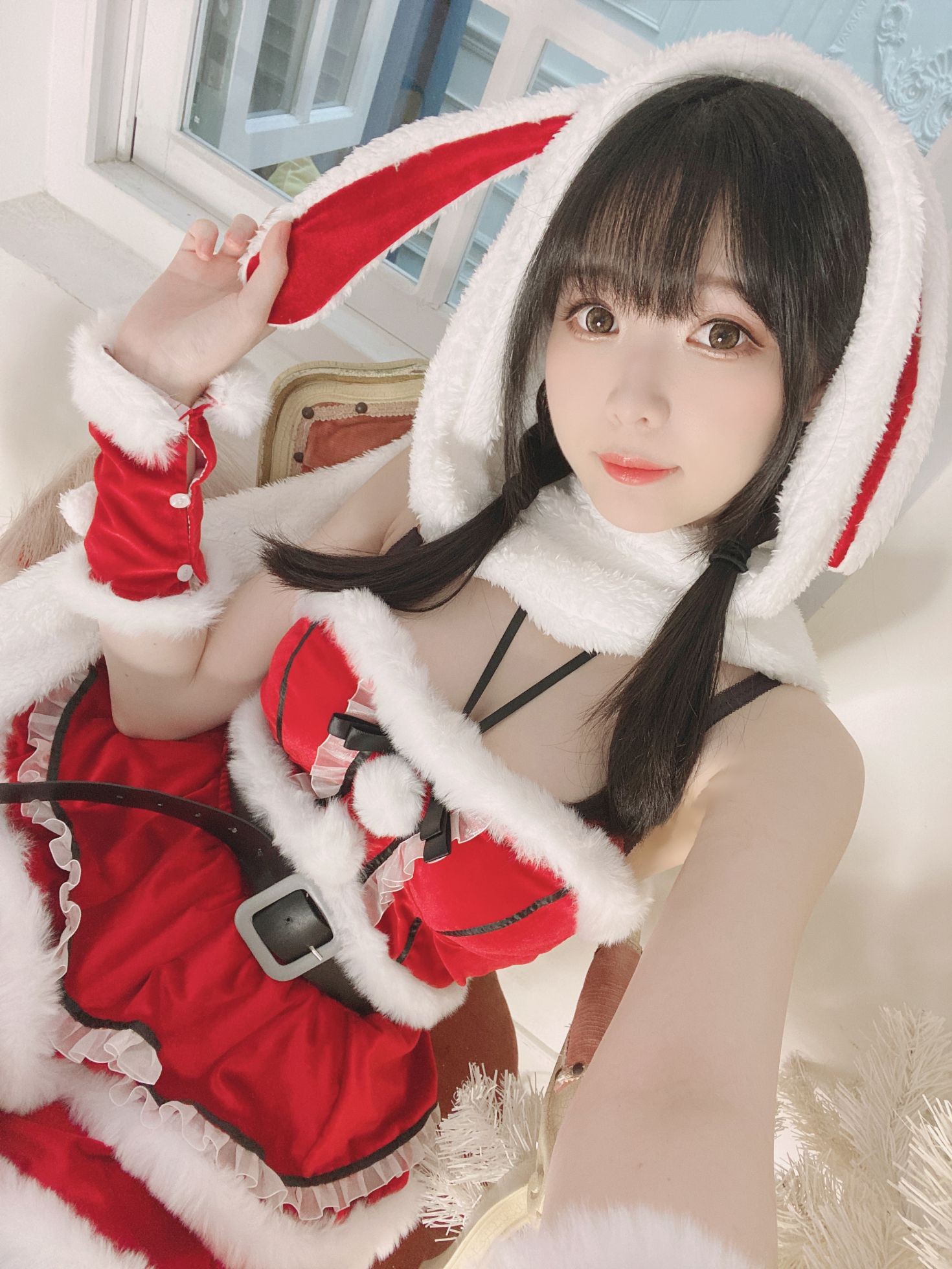 美女动漫博主霜月shimo性感Cosplay写真メリークリスマス (2)