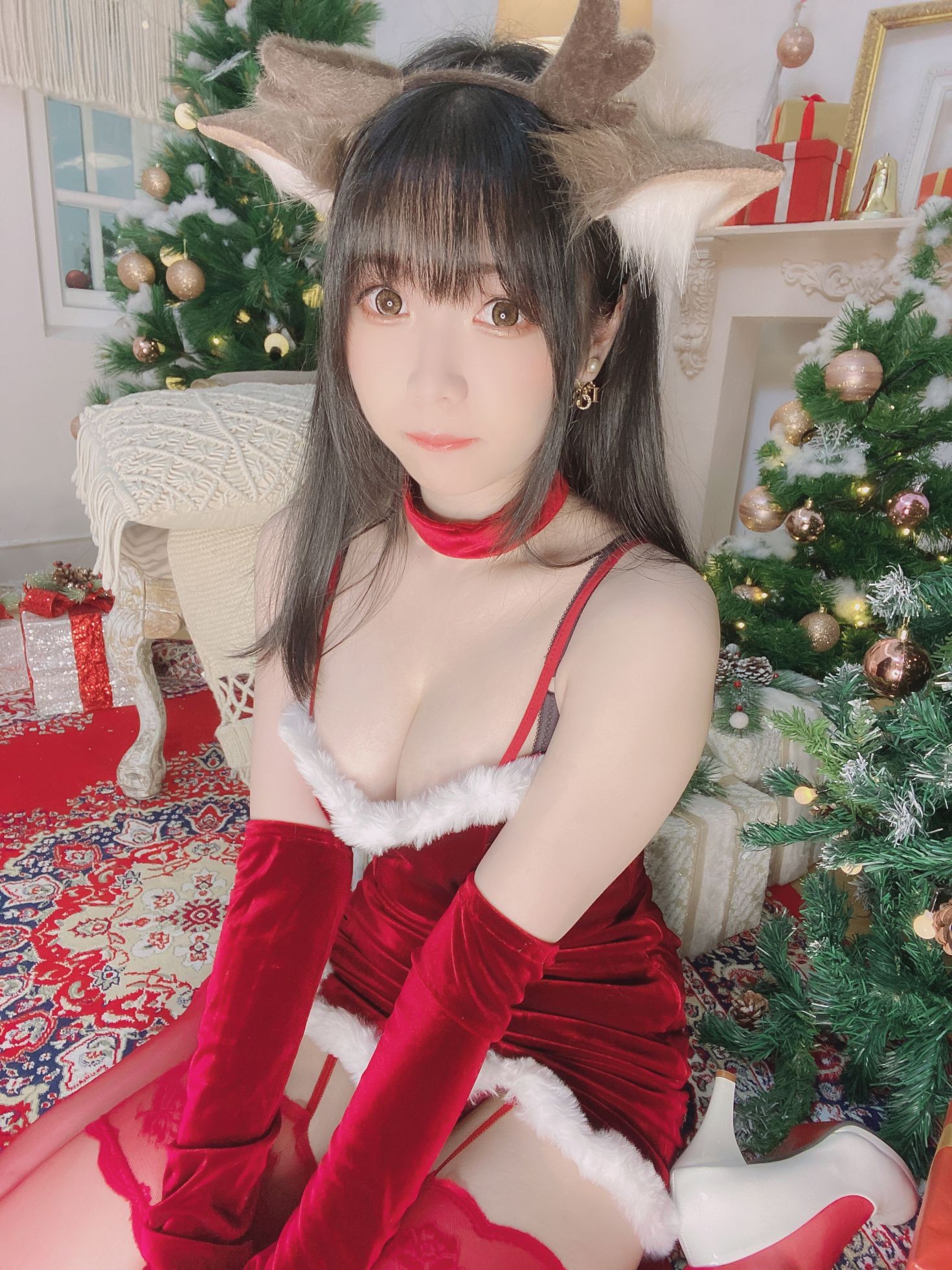 美女动漫博主霜月shimo性感Cosplay写真メリークリスマス (8)