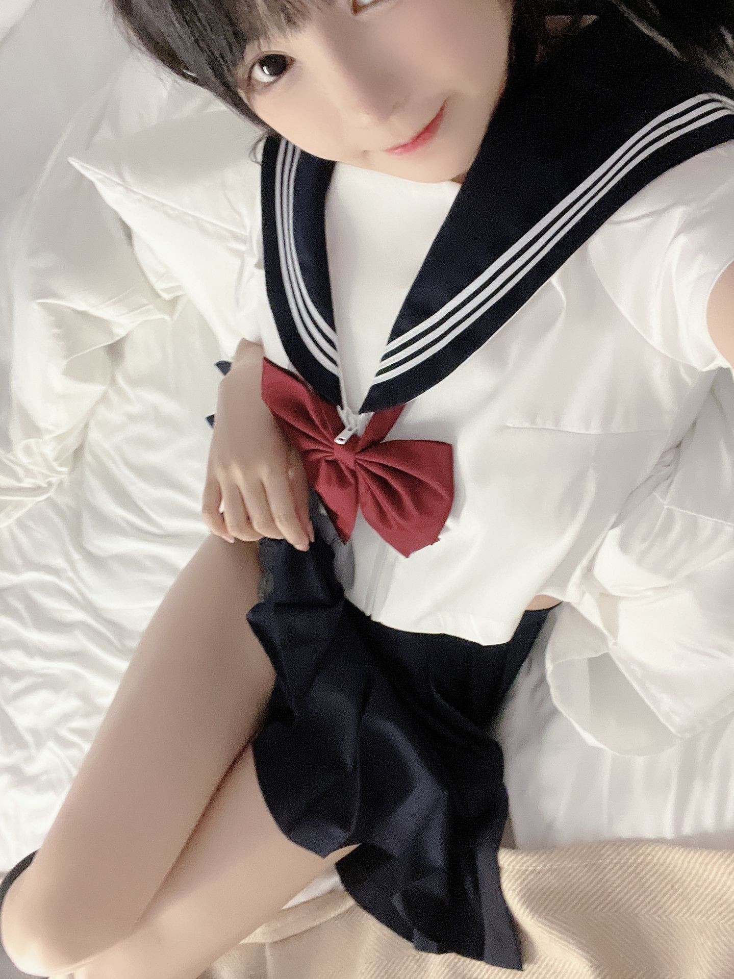 桜井宁宁美女网红性感自拍私摄写真图片9月会员转身性感美腿 (59)