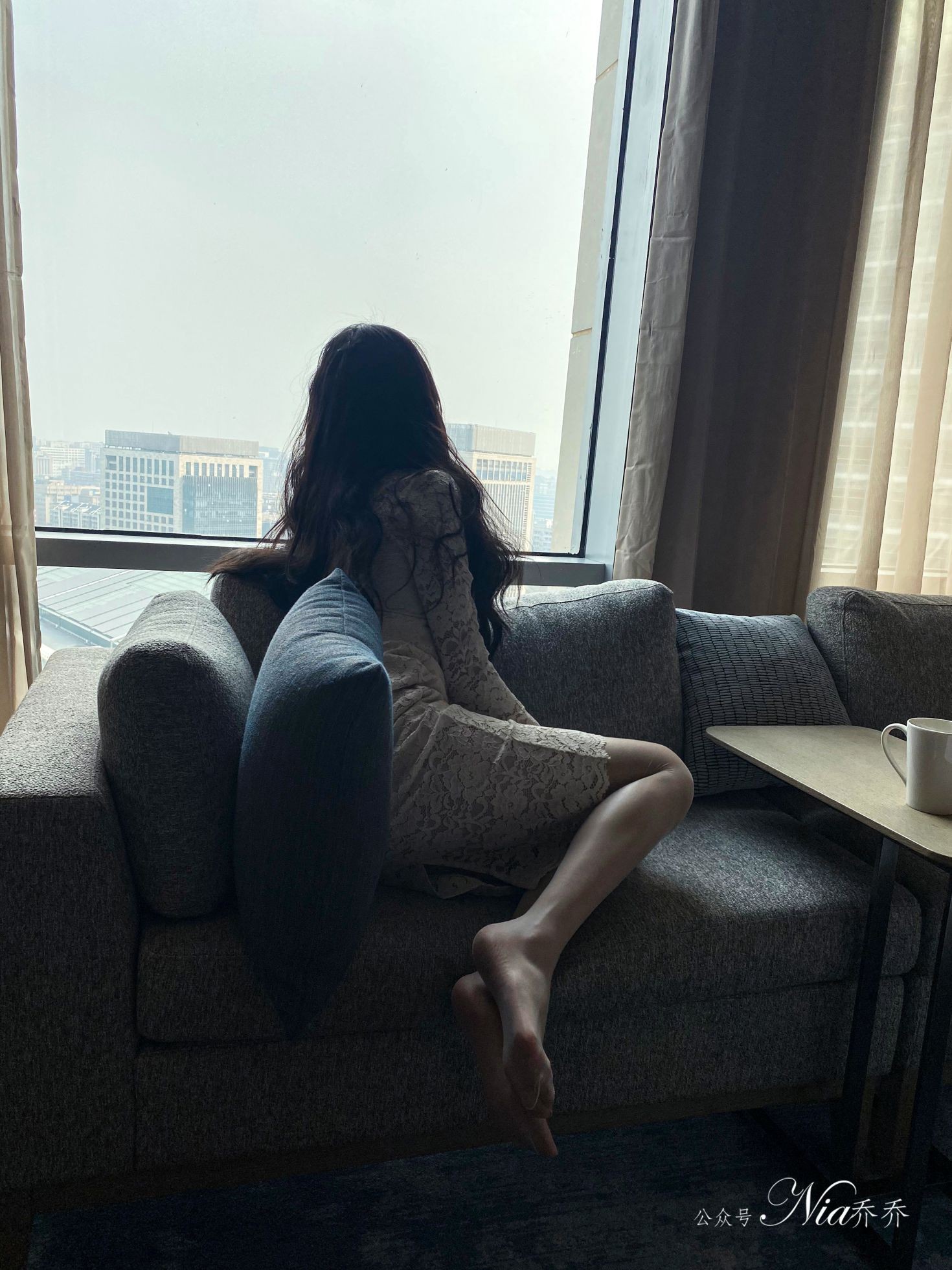 Nia乔乔美女网红性感自拍私摄写真图片家有娇妻蕾丝包臀裙美腿 (25)