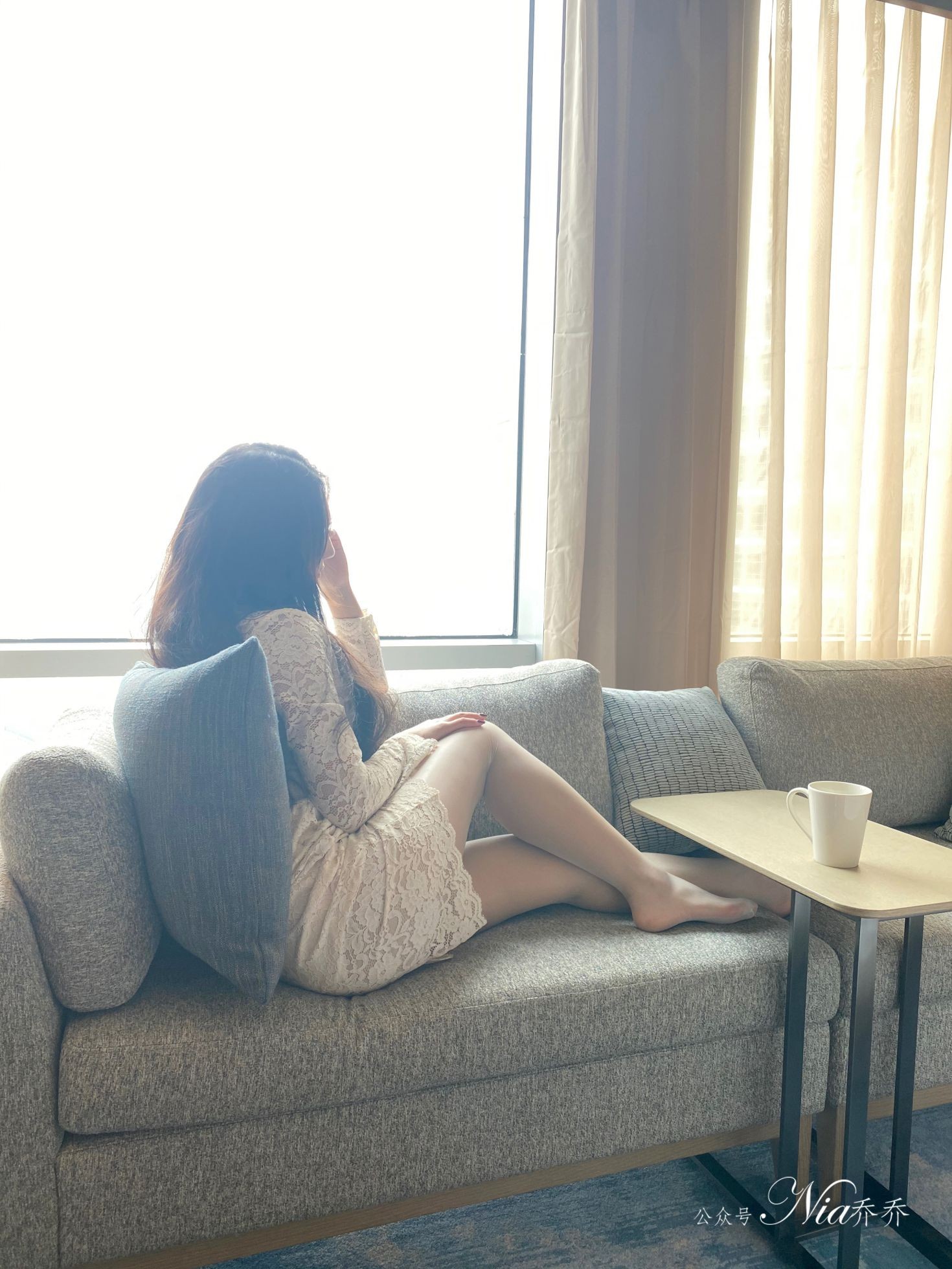 Nia乔乔美女网红性感自拍私摄写真图片家有娇妻蕾丝包臀裙美腿 (27)
